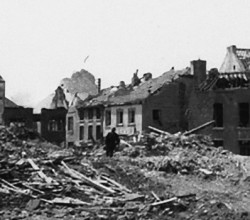 Perwez - Ruines en mai 1940