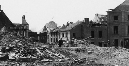 Perwez - Ruines en mai 1940